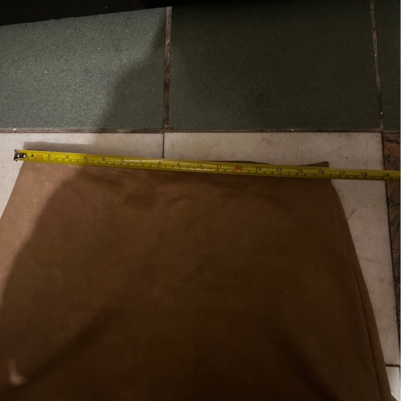 Pink Lily Tan Suede Mini Skirt - Picture 3 of 5